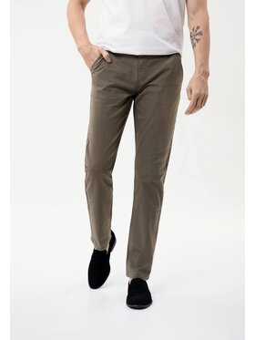 Volcano Volcano Chinosy R-PETRO Zielony Regular Fit