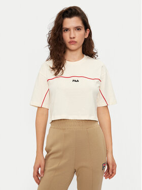 Fila Fila Majica Loobu FAW0908 Écru Regular Fit