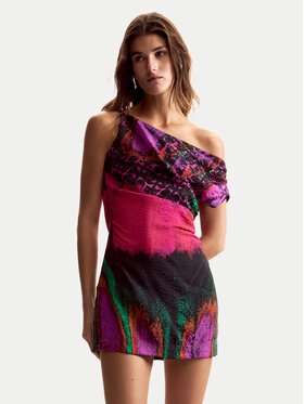 Desigual Desigual Vasarinė suknelė Beattl Lacroix 26SWVW59 Spalvota Regular Fit