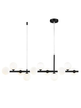 MIAhome MIAhome Lampa wisząca MINI MOON czarna 100 cm Czarny