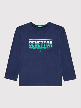 United Colors Of Benetton United Colors Of Benetton Blúz 3I1XG104D Sötétkék Regular Fit