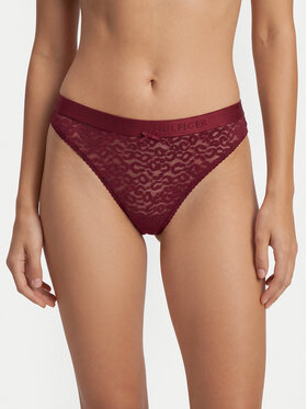 Tommy Hilfiger Tommy Hilfiger Klassischer Damenslip UW0UW06655 Dunkelrot