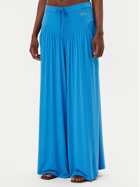 Liu Jo Beachwear Liu Jo Beachwear Bavlnené nohavice VA5039 JS360 Modrá Relaxed Fit