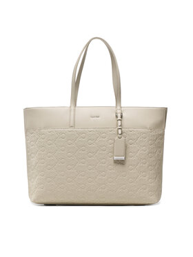 Calvin Klein Calvin Klein Ročna torba Ck Must Shopper Lg Em Mono K60K610924 Bež