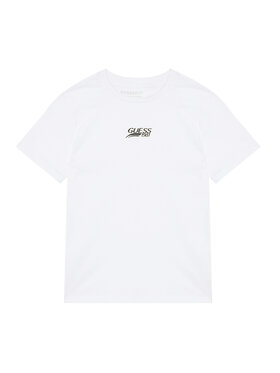 Guess Guess Tricou L6RI10 K8HM4 Alb Regular Fit
