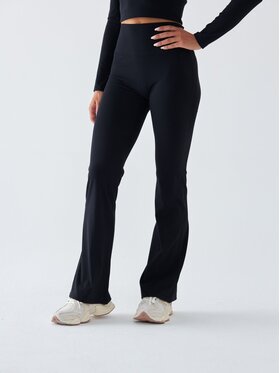 BeShaped BeShaped Legginsy Dzwony - Morning Dew Czarny Shaping Fit