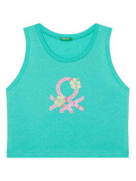 United Colors Of Benetton United Colors Of Benetton Top 3I1XCH01Z Zelená Relaxed Fit