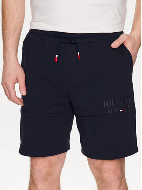 Tommy Hilfiger Tommy Hilfiger Αθλητικό σορτς Graphic MW0MW30413 Σκούρο μπλε Regular Fit