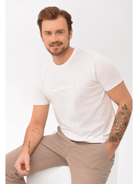 Volcano Volcano T-Shirt T-OFTEN Biały Regular Fit