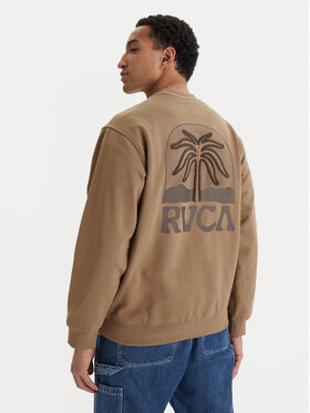 RVCA RVCA Sweatshirt Palm Crest EVYSF00141 Beige Boxy Fit