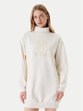 Guess Guess Haljina za svaki dan V5YK07 KCX22 Écru Regular Fit