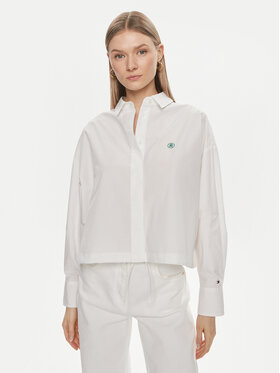 Tommy Hilfiger Tommy Hilfiger Hemd WW0WW41832 Weiß Relaxed Fit