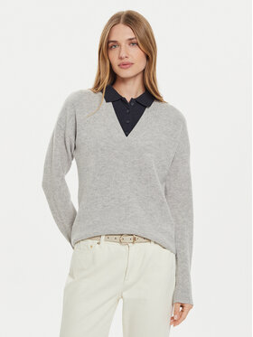 Tommy Hilfiger Tommy Hilfiger Svetr WW0WW43101 Šedá Relaxed Fit