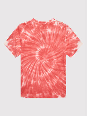 Vans T-shirt Burst Tie Dye VN0A7TU9 Ružičasta Classic Fit