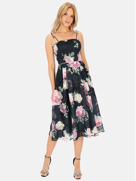 L’AF L’AF Sukienka koktajlowa Rokko Granatowy Regular Fit