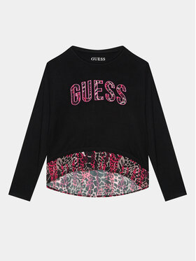 Guess Guess Блуза J3BI10 K9NG0 Черен Regular Fit