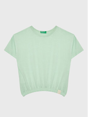 United Colors Of Benetton United Colors Of Benetton T-särk 37YKC10AU Roheline Boxy Fit