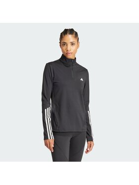 adidas adidas Bluza Hyperglam Training Quarter-Zip Czarny Slim Fit