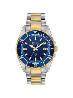 Bulova Bulova Zegarek 98B334 Srebrny