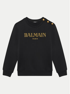 Balmain Balmain Bluza BV4B10-Z0081 930OR Czarny Regular Fit