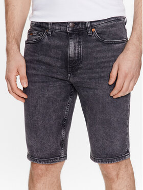 BOSS Boss Džínsové šortky Delaware 50488630 Sivá Slim Fit