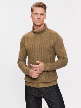 Jack&Jones Jack&Jones Rollkragenpullover 12236315 Braun Regular Fit