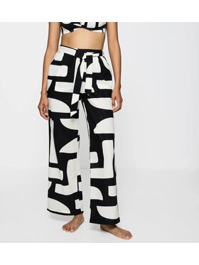 Triumph Triumph Spodnie piżamowe Summer 10222571 Czarny Relaxed Fit