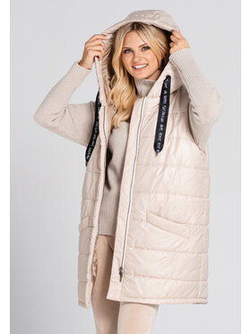 Look Made With Love Look Made With Love Bezrękawnik Inga Look 944 beż Beżowy Classic Fit