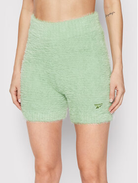Reebok Reebok Szövet rövidnadrág Cozy Legging H46811 Zöld Fitted Fit