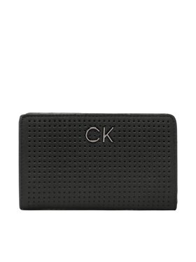 Calvin Klein Calvin Klein Portefeuille femme grand format Re-Lock Bifold Wallet Perf Pu K60K610661 Noir