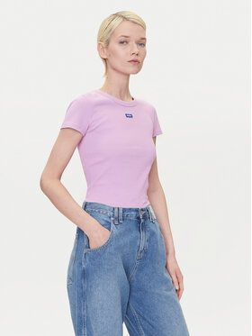 HUGO HUGO T-Shirt Easy 50523924 Różowy Slim Fit