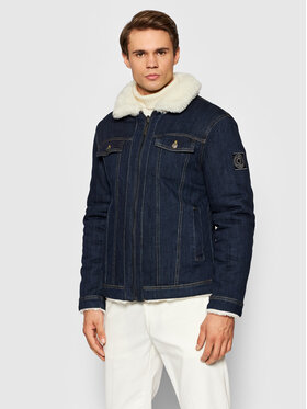 Guess Guess Džínsová bunda Denim Sherpa M1BL53 WE800 Tmavomodrá Regular Fit