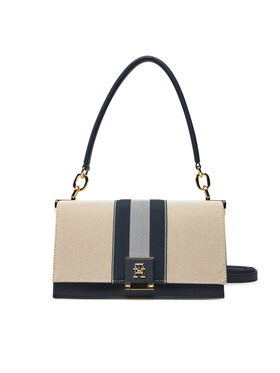 Tommy Hilfiger Tommy Hilfiger Torebka Th Her Med Crossover Canvas Str AW0AW17404 Granatowy