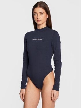 Tommy Jeans Tommy Jeans Body Serif Linear DW0DW14324 Tmavomodrá Slim Fit