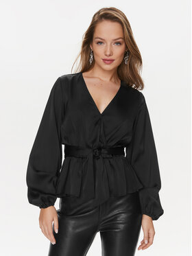 Guess Guess Блуза Juley W4RH68 WEFC2 Черен Regular Fit