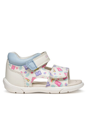 Geox Geox Sandały B Sandal Zapito Girl B556FC 05404 C0270 Biały