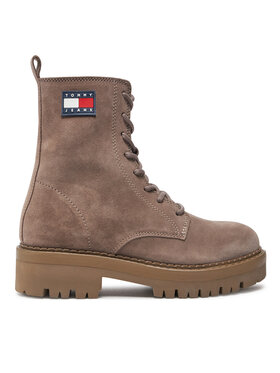Tommy Jeans Tommy Jeans Botki Tjw Urban Lace Up Suede EN0EN02630 Brązowy