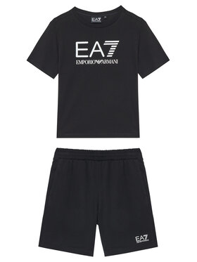 EA7 Emporio Armani EA7 Emporio Armani Set majica i hlače 7B000043 AF10378 UC001 Crna Regular Fit