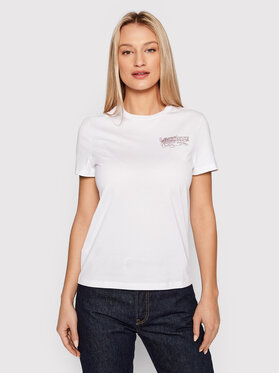 Lacoste Lacoste Tricou TF6697 Alb Regular Fit
