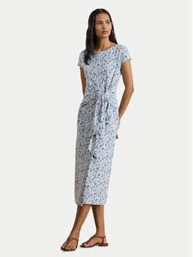 LAUREN RALPH LAUREN LAUREN RALPH LAUREN Sukienka codzienna 200P09120001 Niebieski jasny Slim Fit