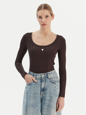 Guess Guess Bodijs V4YP07 J1314 Brūns Slim Fit