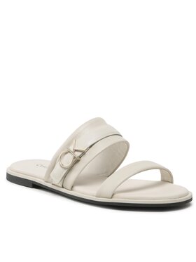 Calvin Klein Calvin Klein Šľapky Almond Slide W/Hw HW0HW01482 Biela