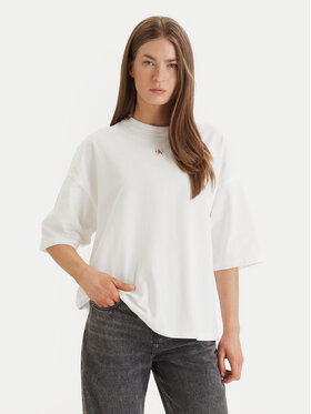 Calvin Klein Jeans Calvin Klein Jeans Marškinėliai LV047D204G Balta Oversize