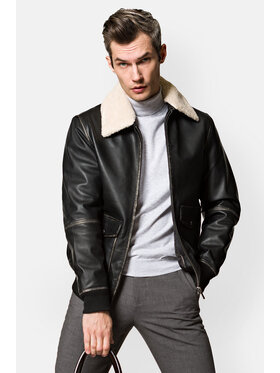 Lancerto Lancerto Kurtka skórzana Blain KU068222000008 Czarny Regular Fit