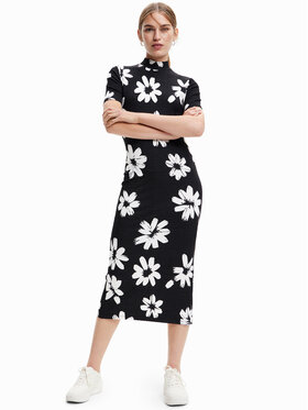 Desigual Desigual Robe de jour 23SWVK20 Noir Slim Fit