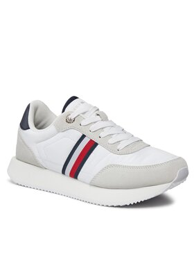 Tommy Hilfiger Tommy Hilfiger Снікерcи Essential Runner Global Stripes FW0FW07831 Білий