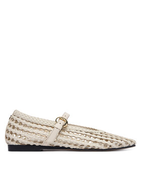 Tommy Hilfiger Tommy Hilfiger Baleriny Mary Jane Ballerinas FW0FW09244 Kremowy