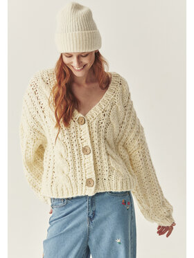 TATUUM TATUUM Sweter UNA Kremowy Oversize