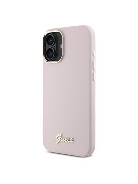 Guess Guess Etui na telefon Apple iPhone 16 Różowy