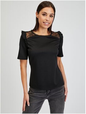 Orsay Orsay Koszula 150231660000__M Czarny Regular Fit